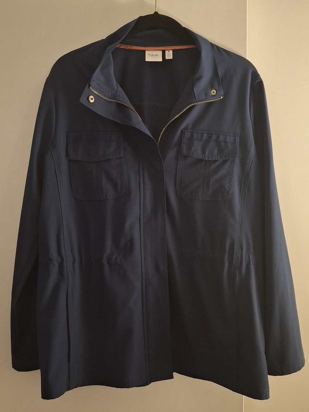 Rafaella Weekend Navy Lightweight Zip-Front Women's Jacket